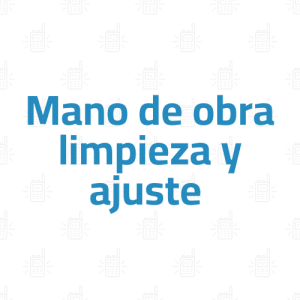 Mano de obra limpieza y ajuste